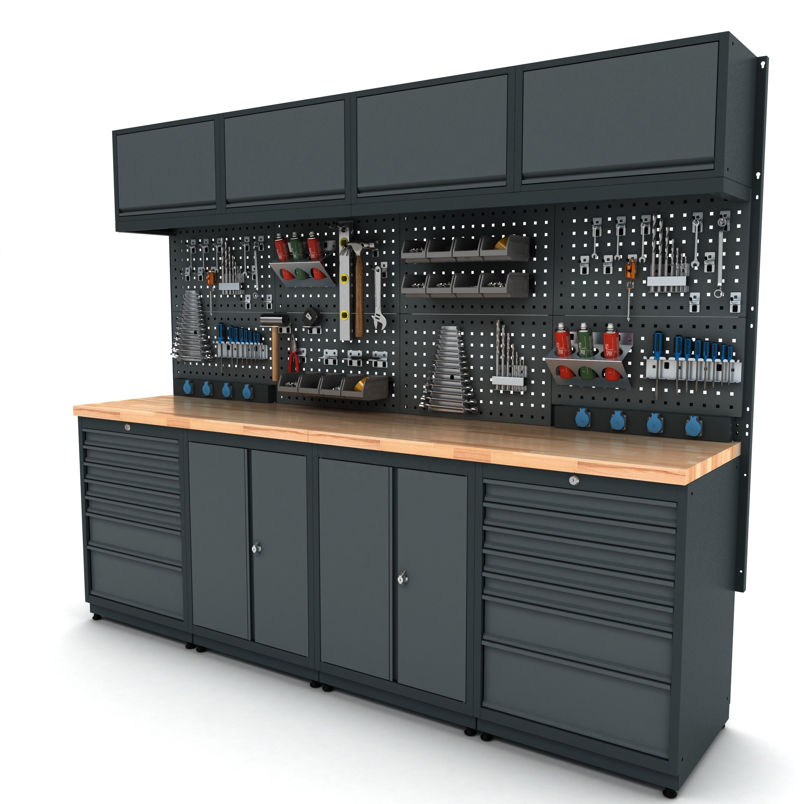 Modular Tool Cabinet System for Mechanic Garages