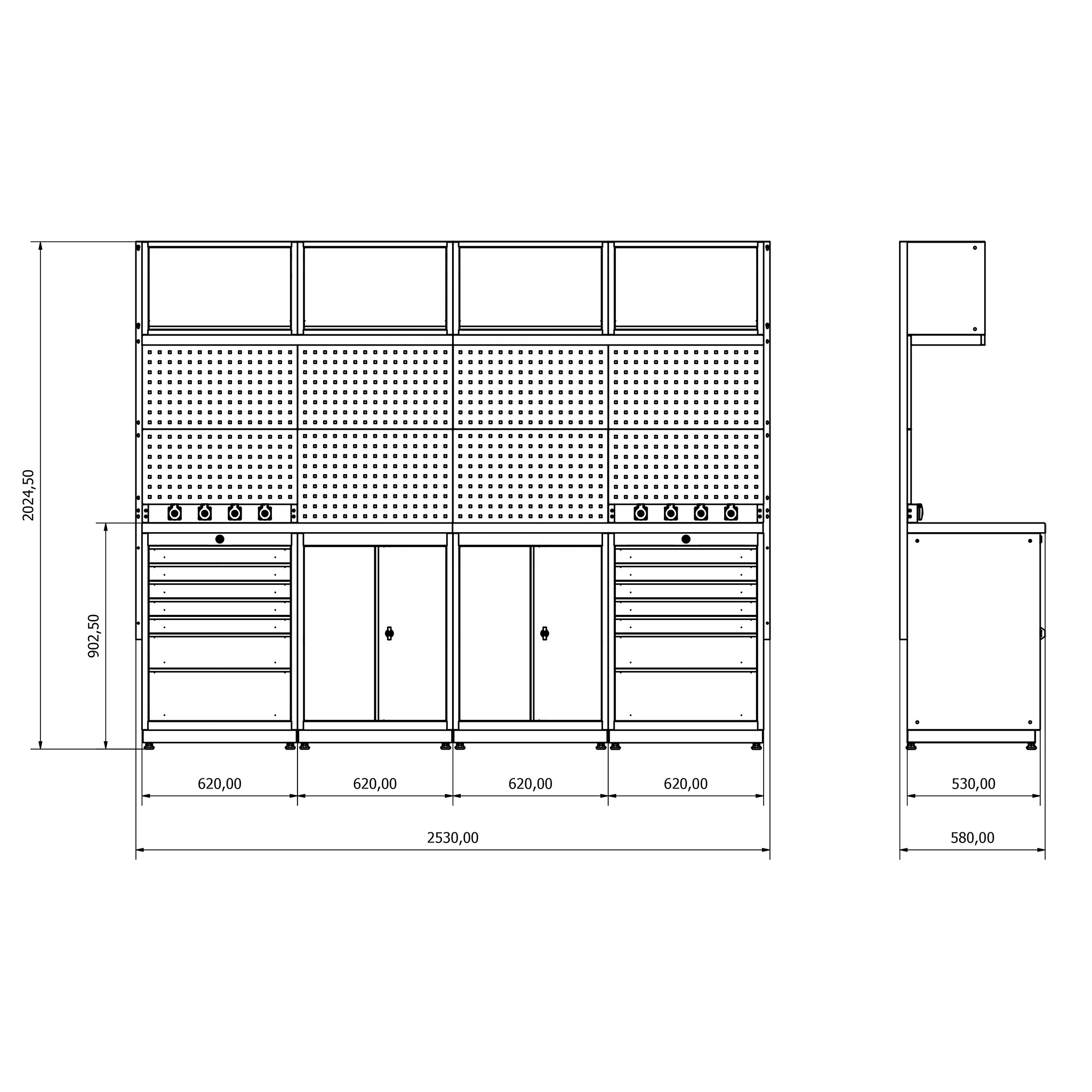 Modular Tool Cabinet System for Mechanic Garages