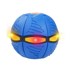 Magic Deformation with Led Light Flying Toys Decompression Children Outdoor Fun Gift Flying Saucer Ball