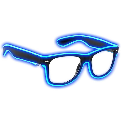 Light up EL Wire Neon Rave Glasses Glow Flashing LED Sunglasses for Party EDM Halloween