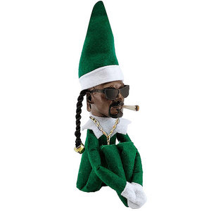 Christmas Elf Doll 10in/25.4cm Black Handmade Hip Hop Doll Gnomes Plush Toys for Home Garden Decoration Holiday