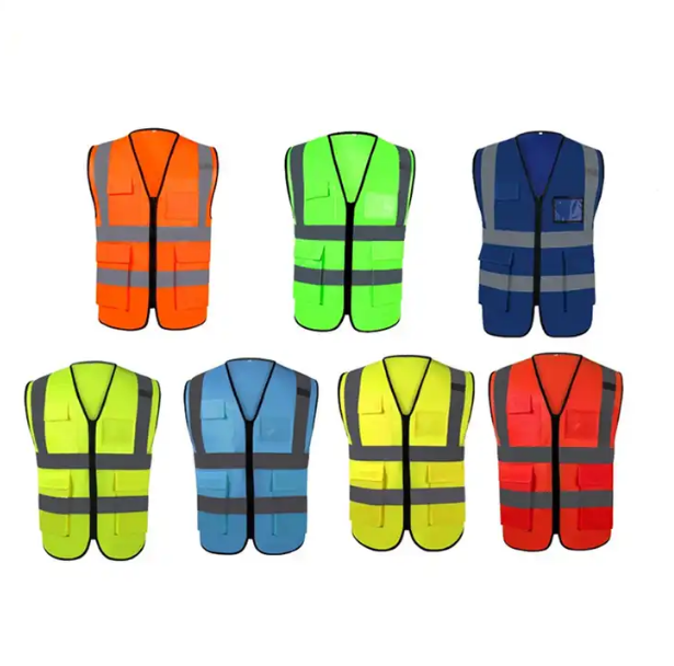 Custom womans work vest sleeveless working tools reflective safety vest uniform mens work vest