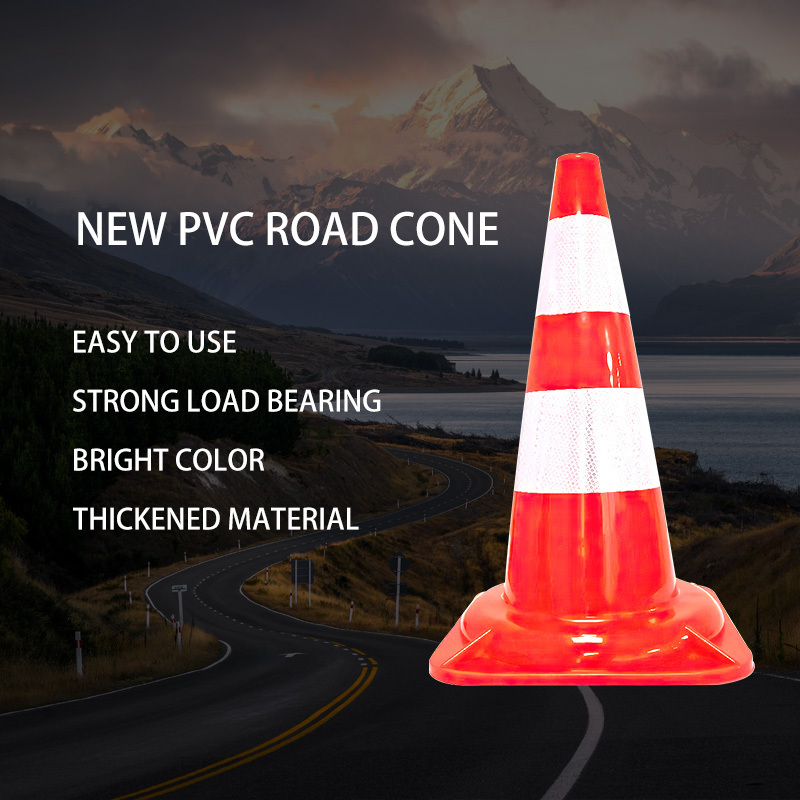 ROAD cones PVC 28 inch orange traffic cone safety warning reflective Emergency cone