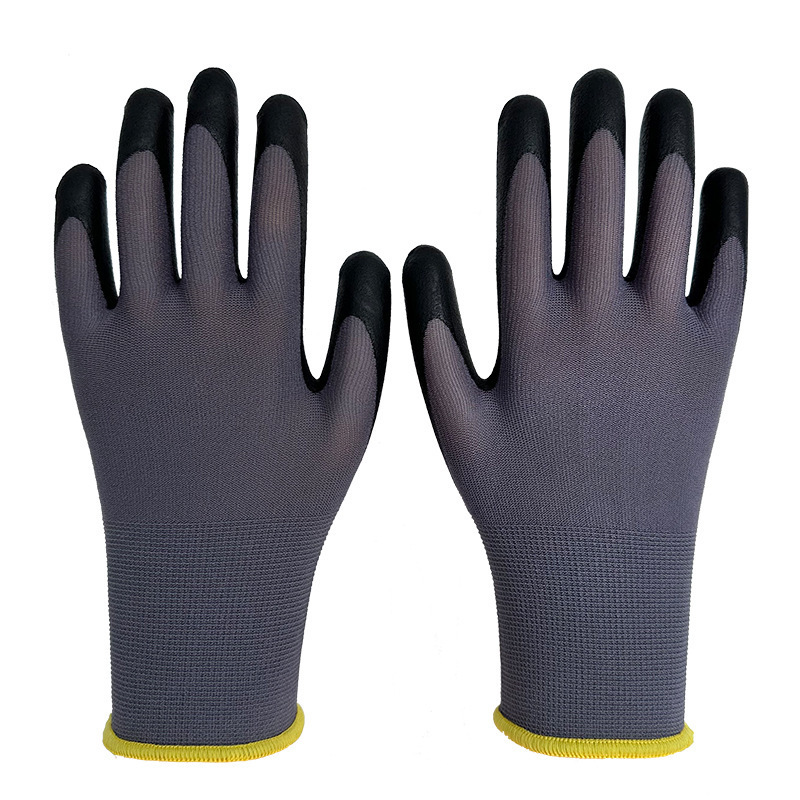 15 Gauge High Flex Nylon Spandex Foam Nitrile Coated Gloves Anti-Cut Work Safety Hand Protection Manufacturer Direct