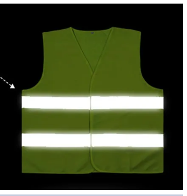 Customized public reflective 100% polyester reflective jacket, high visibility reflective vest night cycling vest