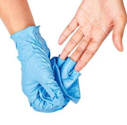 Best Blue Disposable Nitrile Gloves Touchntuff for Mechanics powder free Polyco bodyguard nitrile gloves