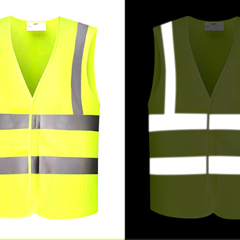 Customized high quality reflective vest with 4 reflective stripes reflective vest construction site safety suit