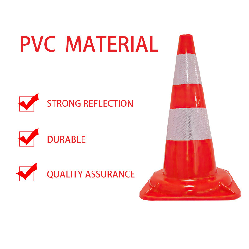 ROAD cones PVC 28 inch orange traffic cone safety warning reflective Emergency cone