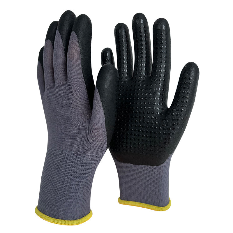 15 Gauge High Flex Nylon Spandex Foam Nitrile Coated Gloves Anti-Cut Work Safety Hand Protection Manufacturer Direct