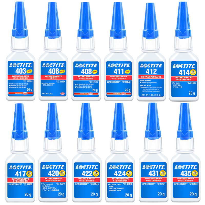 20G Super Glue Loctiter 401 402 403 404 406 407 408 Instant Adhesive 411 412 414 415 416 417 420 422 424 425 431 435 495 496 498