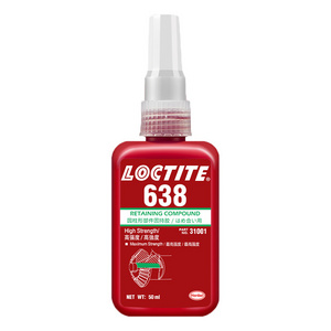 Loctiter 638 Bearing Metal Epoxy Glue Metal High Temperature 50Ml 250Ml Cylindrical Part Retainer Pipe Thread Glue Anaerobic 638