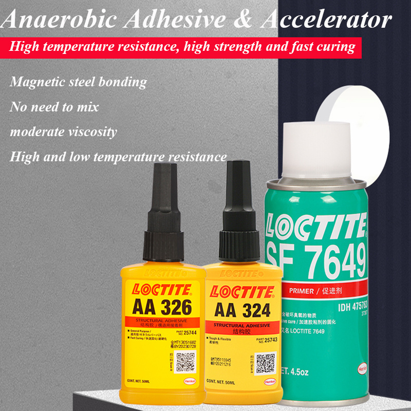 Loctites AA 326 Acrylic Structural Adhesive One Component Yellow Super Glue Magnetic Steel Adhesive For Magnet Metal Glass 326