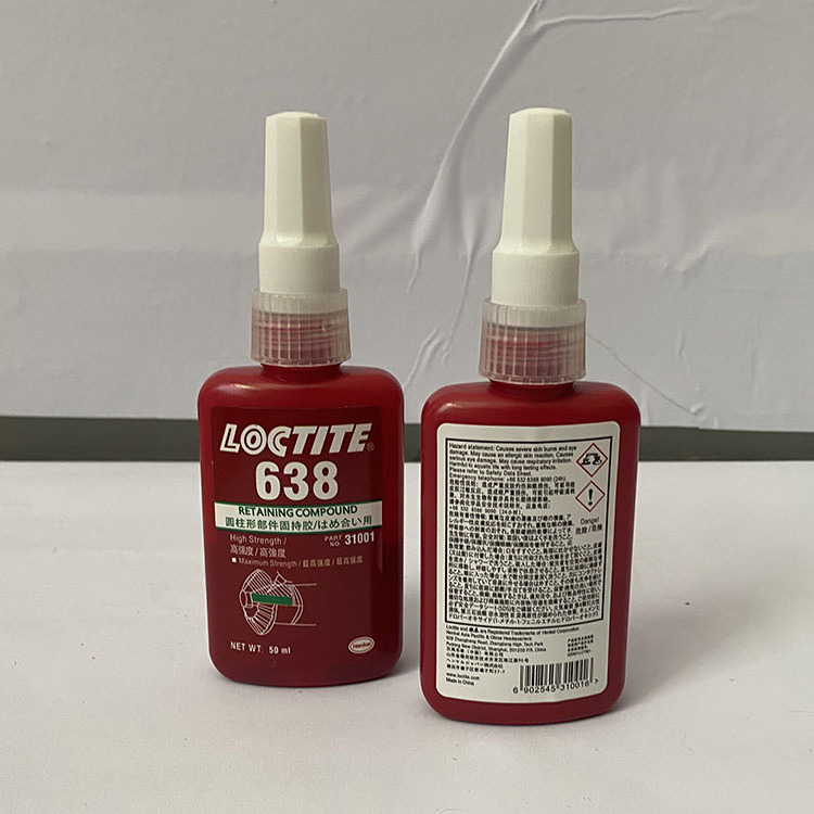 50Ml Loctiter 638 Bearing Glue High Viscosity Cylindrical Parts Permanent Glue Suitable For Large Gap Locking