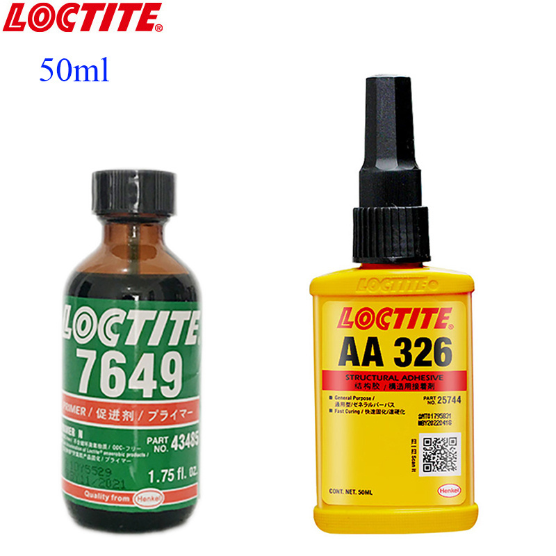 50Ml Loctiter AA 326 Structural Adhesive Glass Adhesive Cars Interior Mirror Special Glue Metal 7649 Accelerated Curing Agent