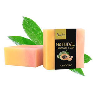 Herbal Papaya Extract Goat Milk Soap Cleansing Whitening Goat Milk Papaya Soap