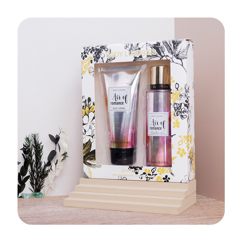 LOW PRICE original perfume and woman body care GIFT SET with long lasting holding time body and bath work