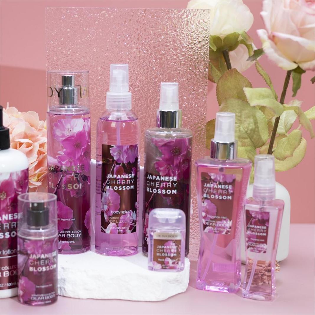 2024  Newest bath and body series  gift set Japanese cherry blossom series original ingredient OEM/OBM with wholesale price