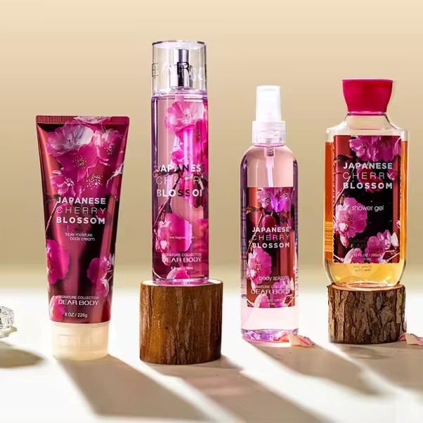 2024  Newest bath and body series  gift set Japanese cherry blossom series original ingredient OEM/OBM with wholesale price