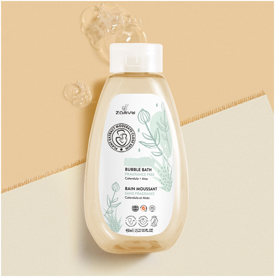 Hot Sale Organic Plant Bubble Bath Liquid Sensitive Fragrance Free Baby Bubble Bath