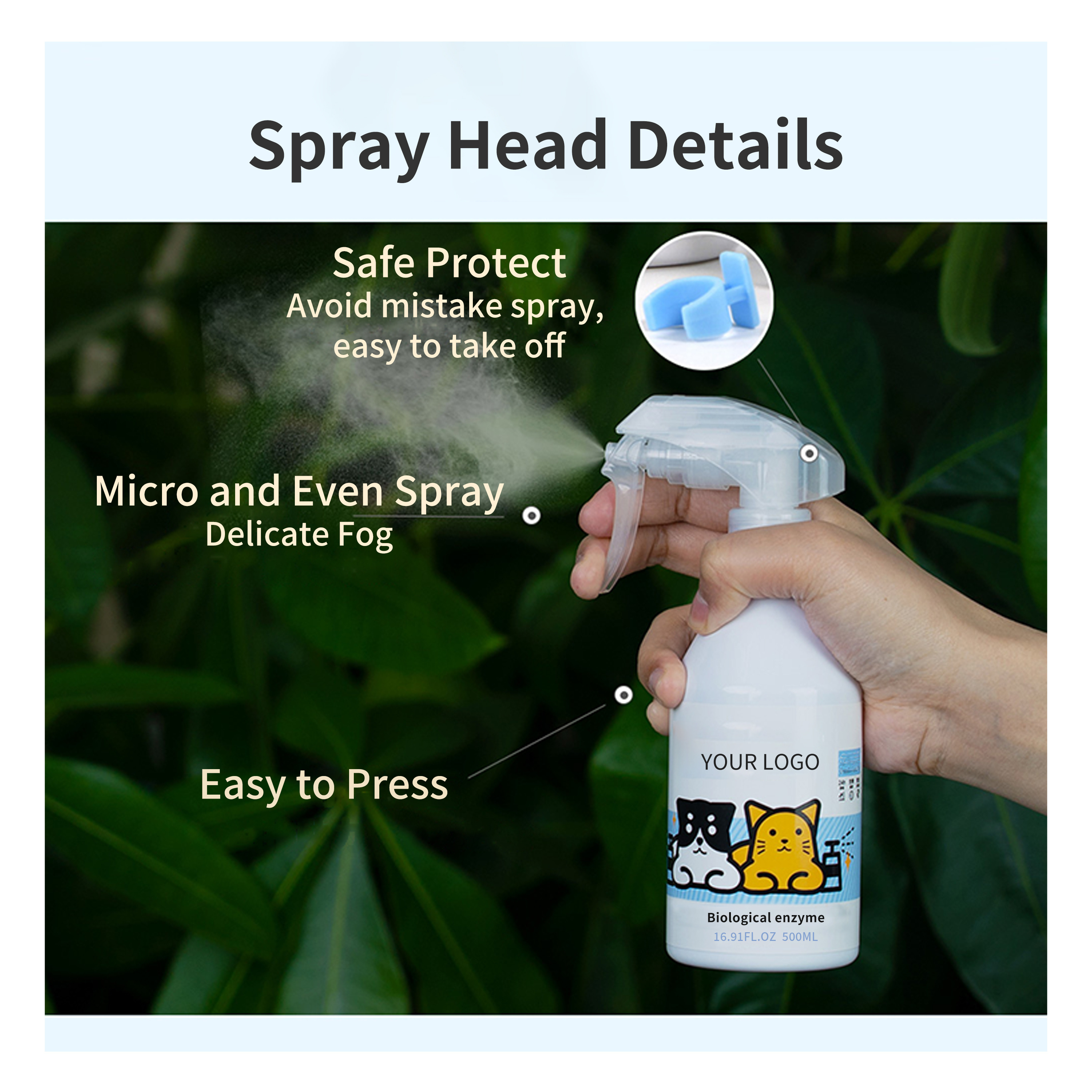 Professional free clean eco friendly stain remover strong antibacterial odor cat dog pet deodorizer spray