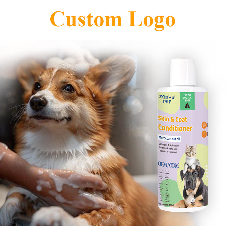 Private Label Pet Skin & Coat Conditioner 250ml Dog Shampoo And Conditioner Moisturizing Cat Hair Conditioner