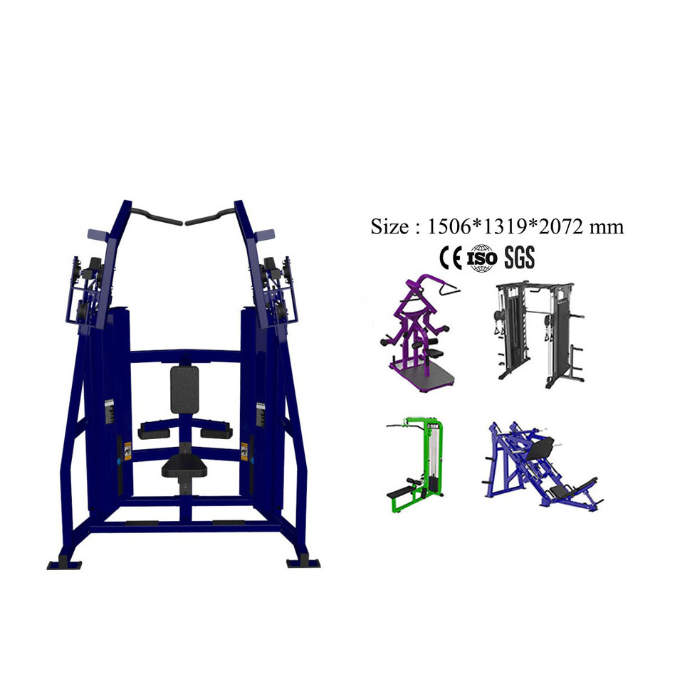 Seated Pull Down Machine Heavy Duty Weight Stack Pin Loaded Commercial Gym Fitness Equipment Lat Pulldown Machine