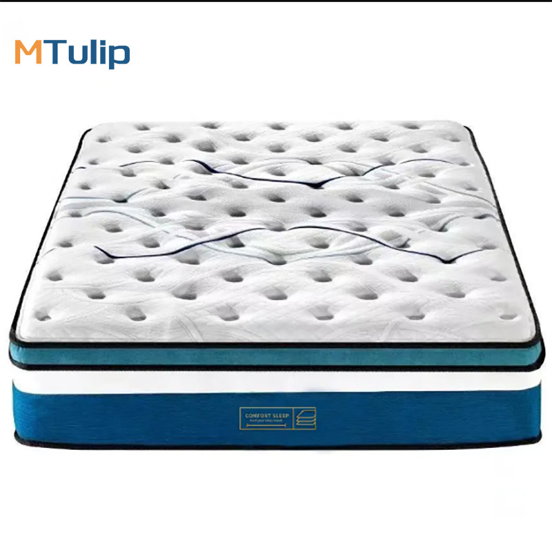 Premium import modern bed mattress stores near me in a box king size spring latex gel memory foam mattresses