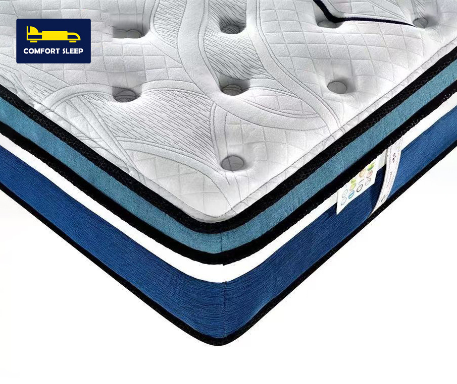 Premium import modern bed mattress stores near me in a box king size spring latex gel memory foam mattresses