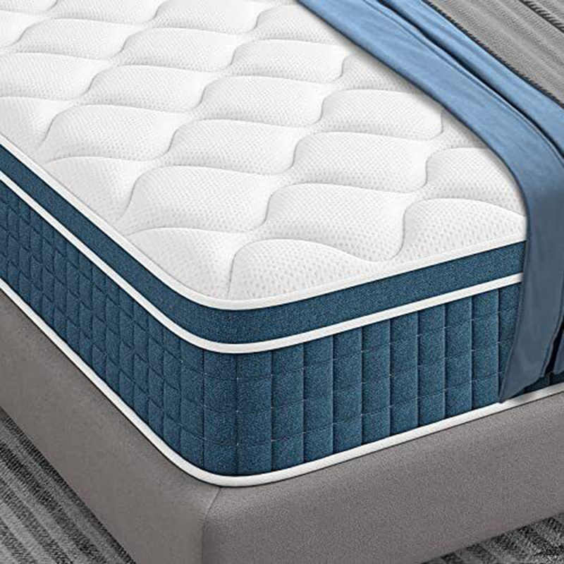 King Queen Size Euro Top Mattress Knitted Fabric Convoluted Foam Mattress For Sleep Bonnell Spring Visco Memory Foam Mattress