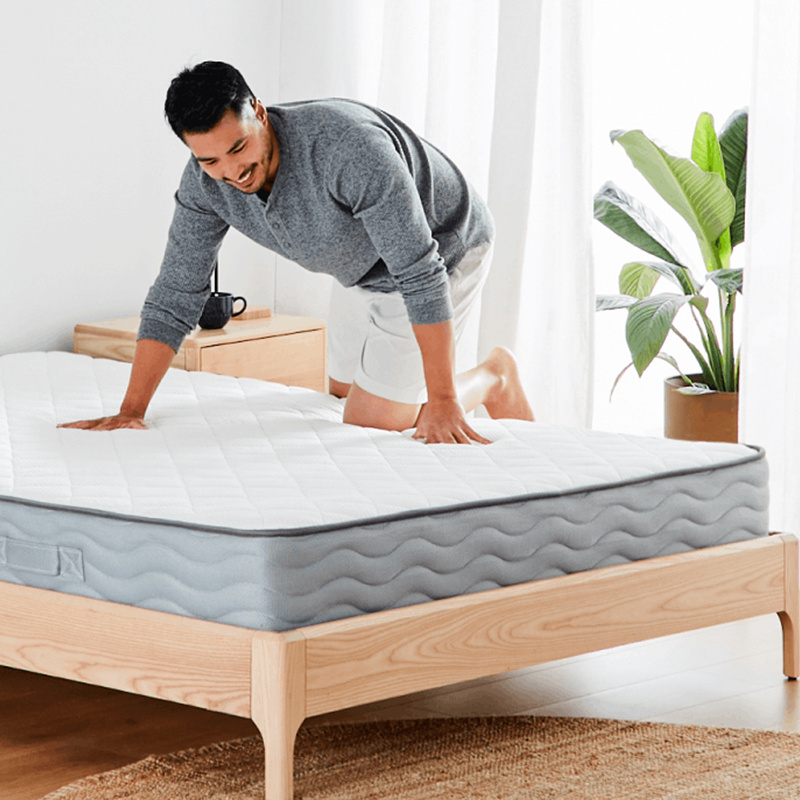 Single Spring Mattress Bedroom Furniture Support Medium Firm With Air Buffer Spring Gel Memory Foam Mattresses