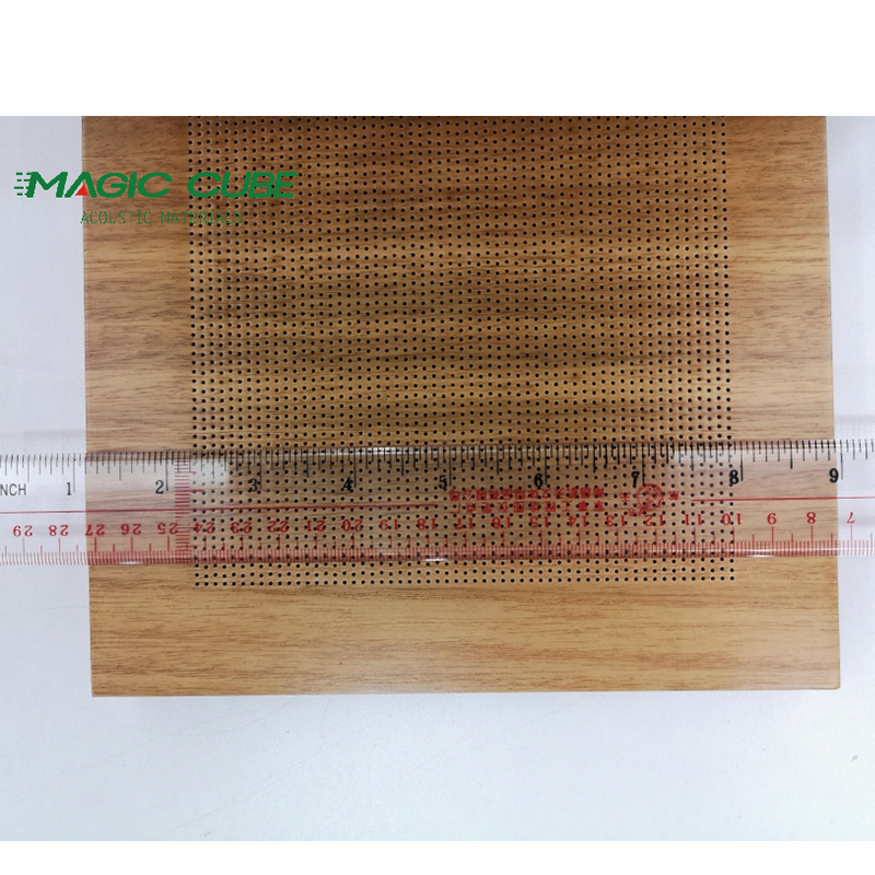 Theater Wooden perforated board auditorium acoustic panel 0.5mm micro perforation panel for sound absorption