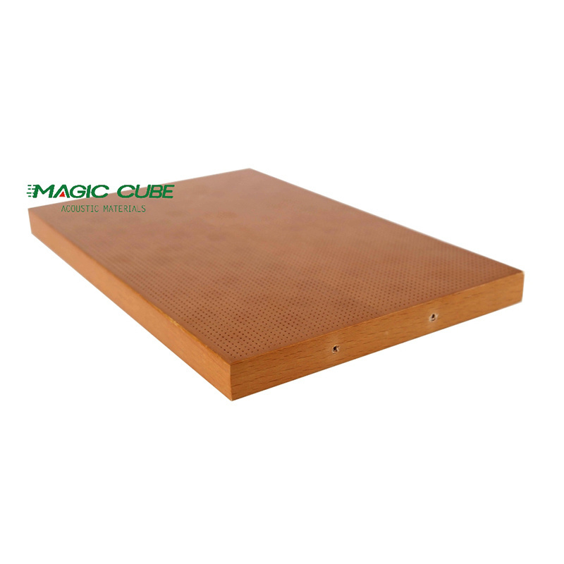 Theater Wooden perforated board auditorium acoustic panel 0.5mm micro perforation panel for sound absorption