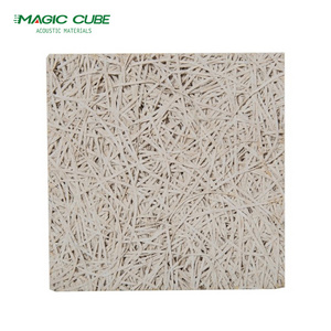 Anti-fire wall and Ceiling Tiles  Wooden Fiber soundproofing acoustic wood wool panels For Building Noise proof