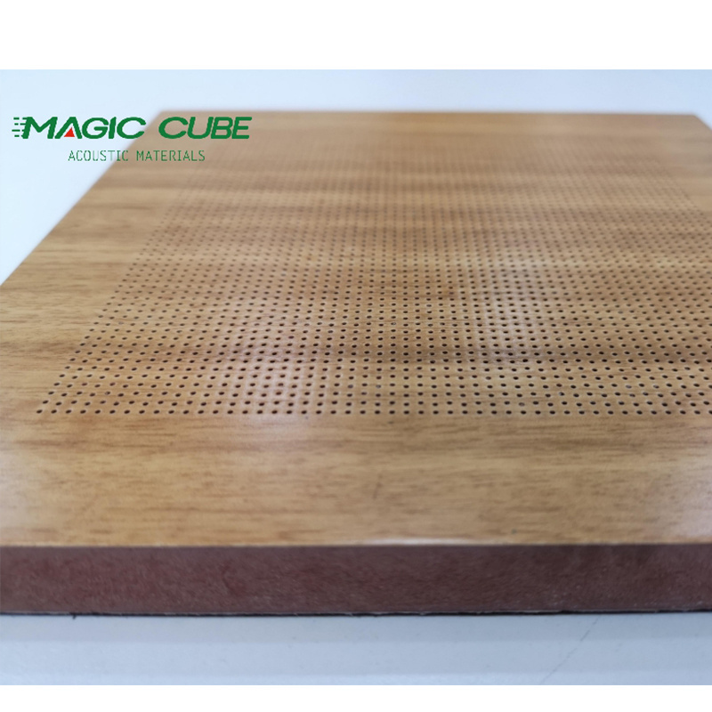 Theater Wooden perforated board auditorium acoustic panel 0.5mm micro perforation panel for sound absorption