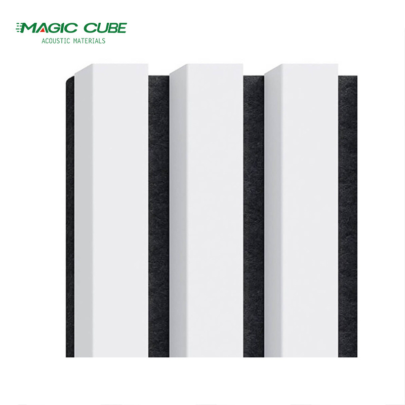 High quality sound-absorbing wooded slat MDF acoustic panel for wall decoration