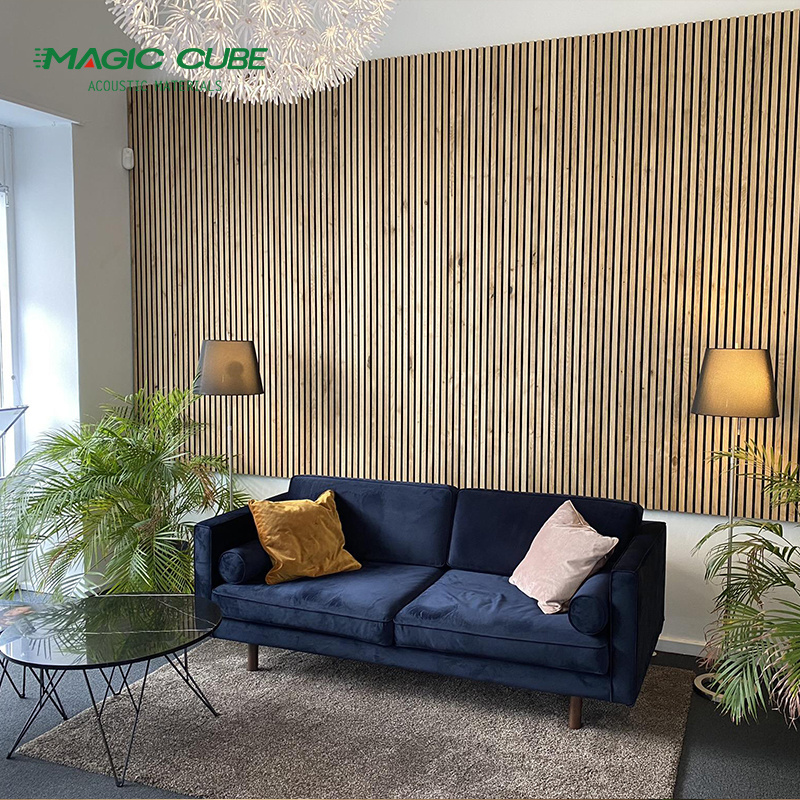 Sound Proof Wooden Veneer Composition Pet Acoustic Panel Wall Cladding Board