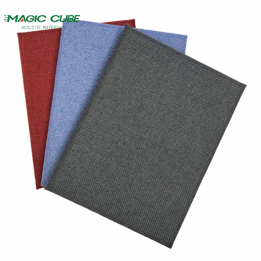 Hot Sale Fire Resistant Fabric Covered Acoustic Board Fiberglass Acoustic Panel for Walls