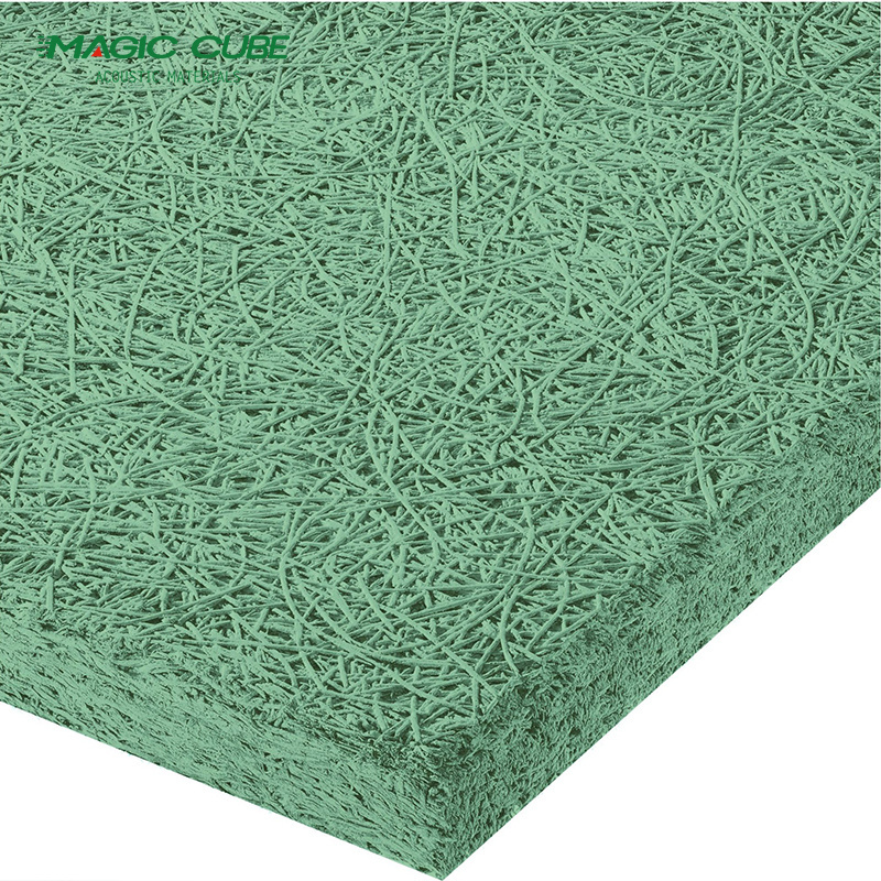 fireproof cement wood wool acoustic panel for interior wall decoration and noise reduction