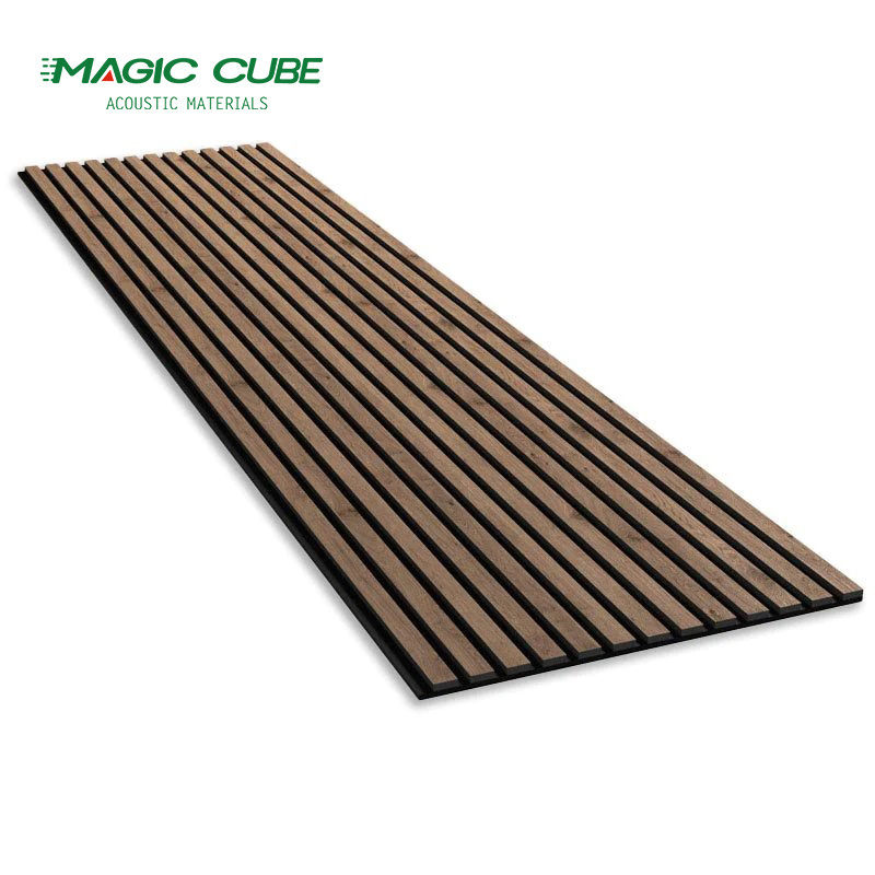 Diy Acoustic slat wood wall panel black slat wall