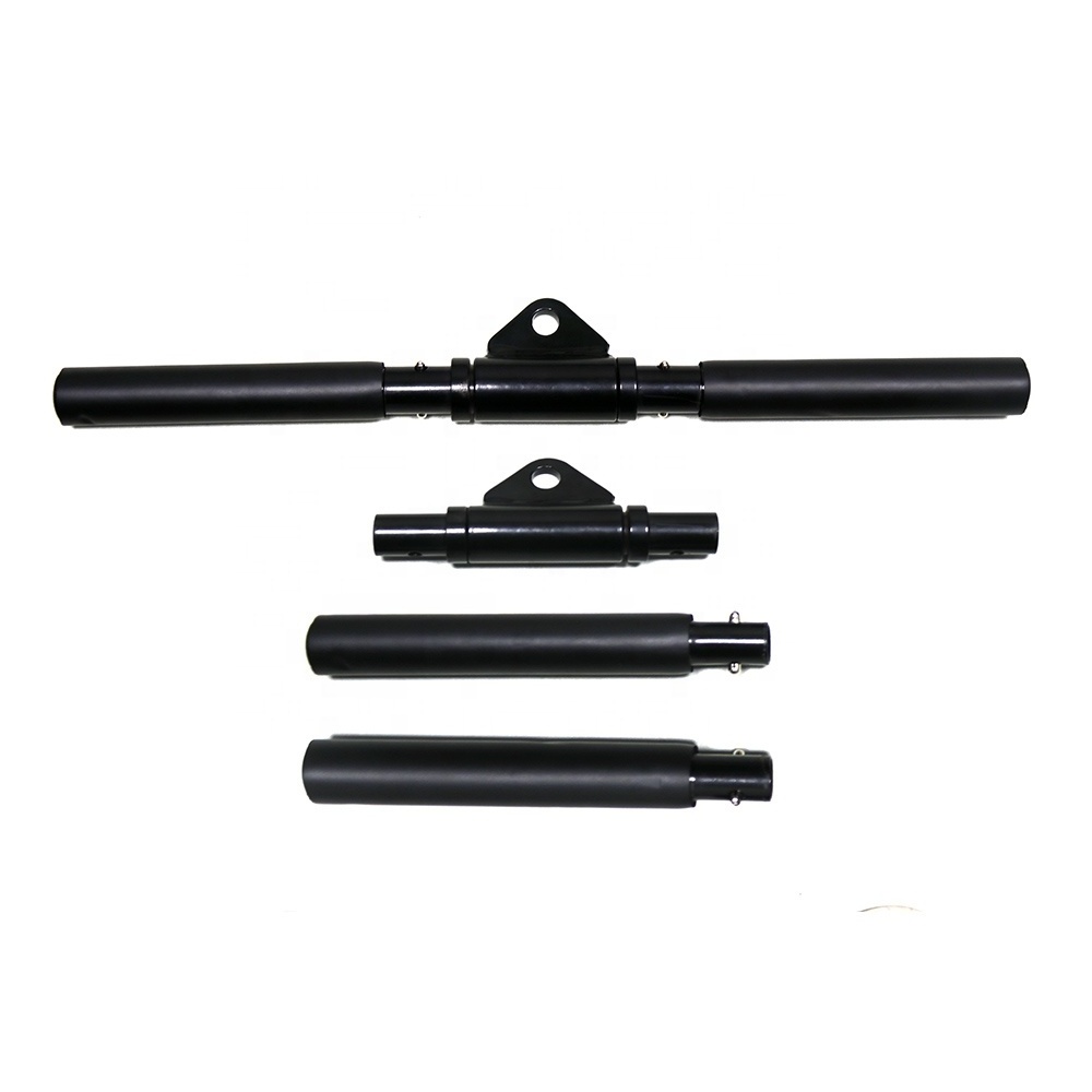 Cable Machine Attachments Detachable Rotating Bar, Tricep Bars with EVA Foam Handle for Cable Pulley System