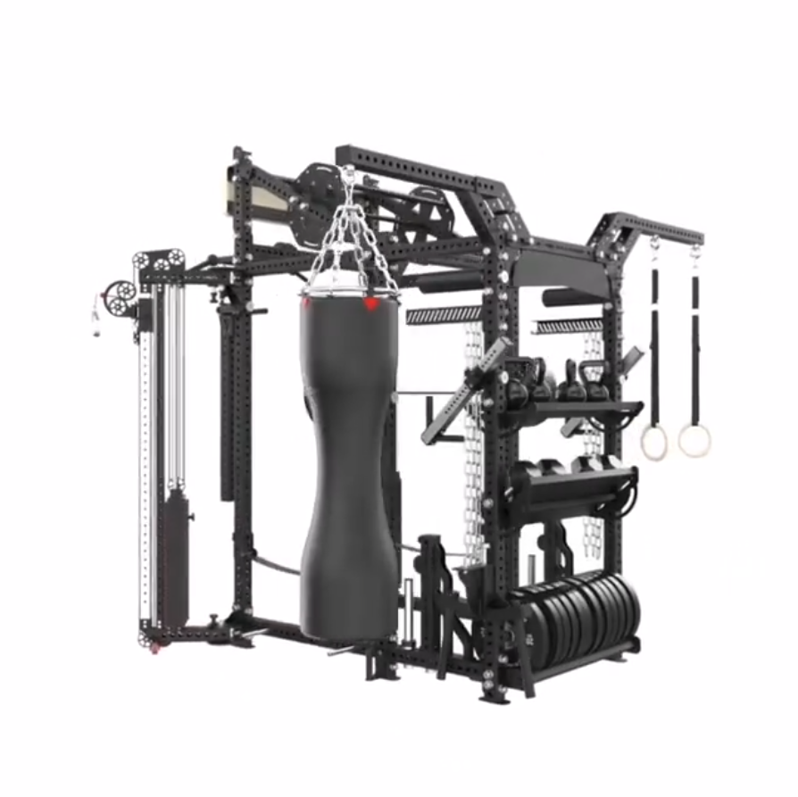 SPR-015   Factory Directly Sale Fitness Home gym equipment indoor power tower power rack