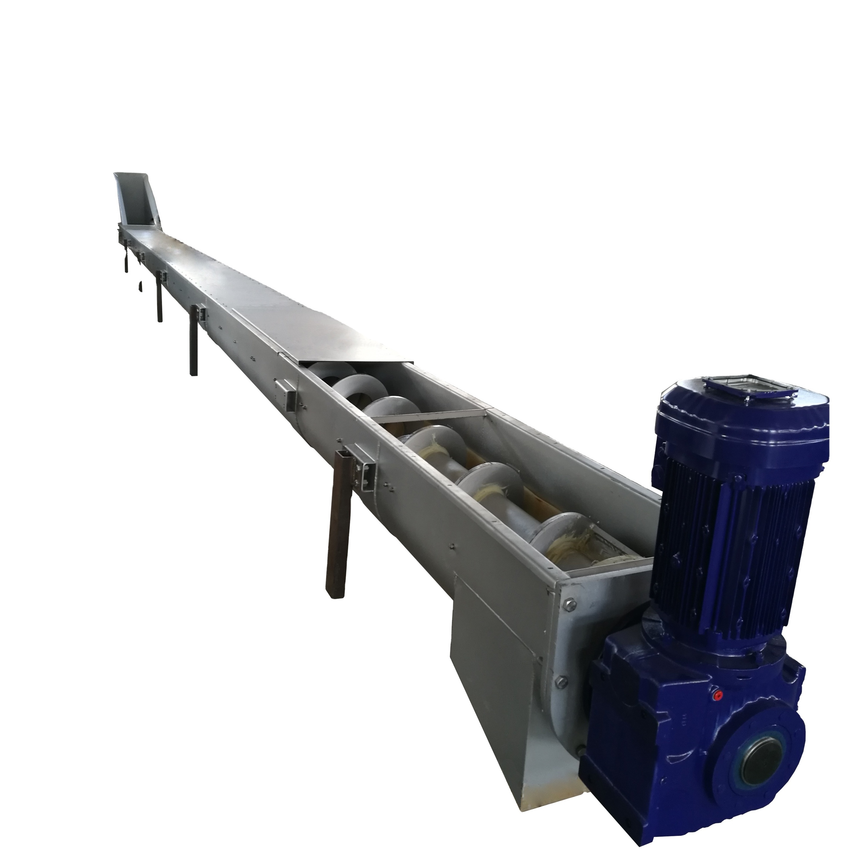 Customized  Stainless Steel horizontal Inclined Screw Auger  Sludge Cake Shaftless Conveyor