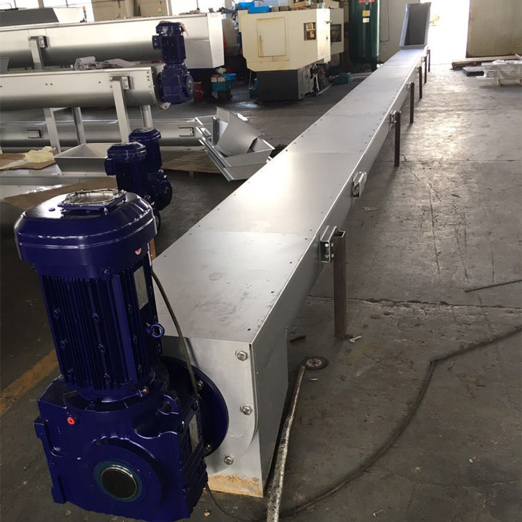 Customized  Stainless Steel horizontal Inclined Screw Auger  Sludge Cake Shaftless Conveyor