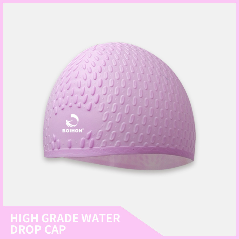 High quality latex adult swim caps OEM silicone multi-colors custom swim caps