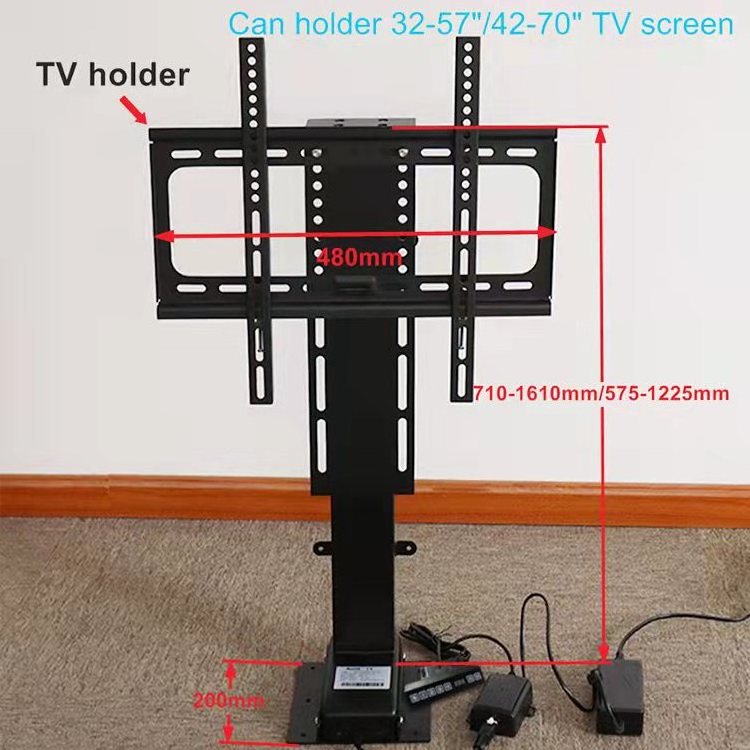 Motorized TV Lift Hidden PopUp Drop Down TV Lift Mechanism Remote Control Under Bed or Kitchen 32