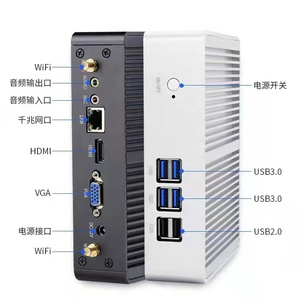 J1800 Dual Core I5 I7 Embedded Industrial Fanless XCY Mini PC Control Host Computer for Business SSD Windows 10 64GB 128GB DDR3