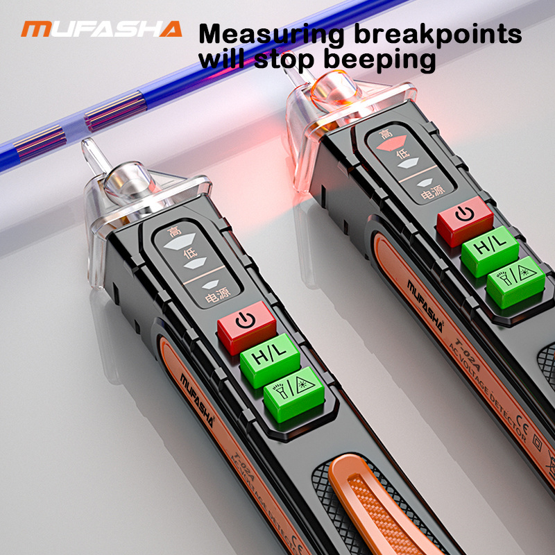 MUFASHA Non Contact 12-1000V high Voltage Tester Electrical Pen with LED Light