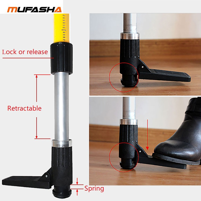 MUFASHA lift support tripod rod adjustable height thicken aluminum telescoping for self-Leveling laser  pole extend 3m ZCG300-T