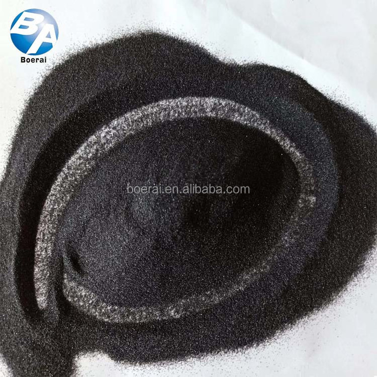 Sand blasting medium, Sandblasting abrasive used to remove rust and paint, black corundum  Aluminium oxide