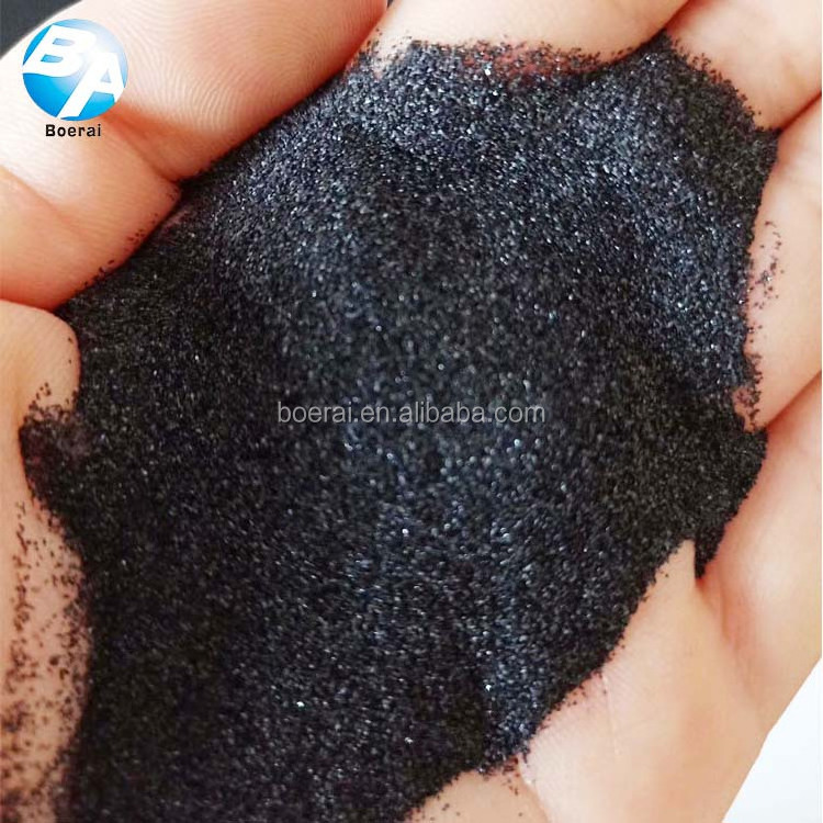 Sand blasting medium, Sandblasting abrasive used to remove rust and paint, black corundum  Aluminium oxide